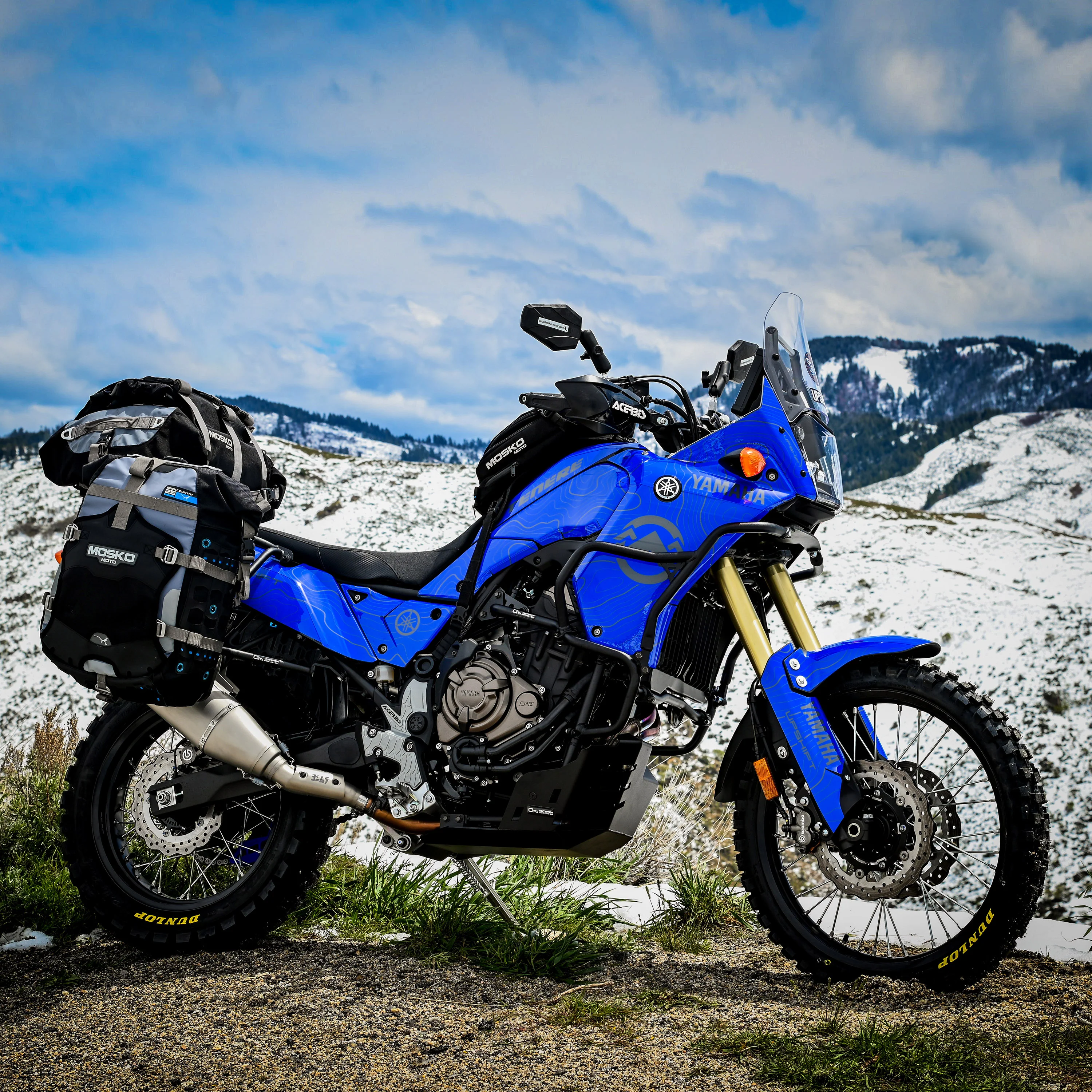GRAPHICS KIT - 2019–2024 YAMAHA TENERE 700 - BLUE TOPO - Image 3