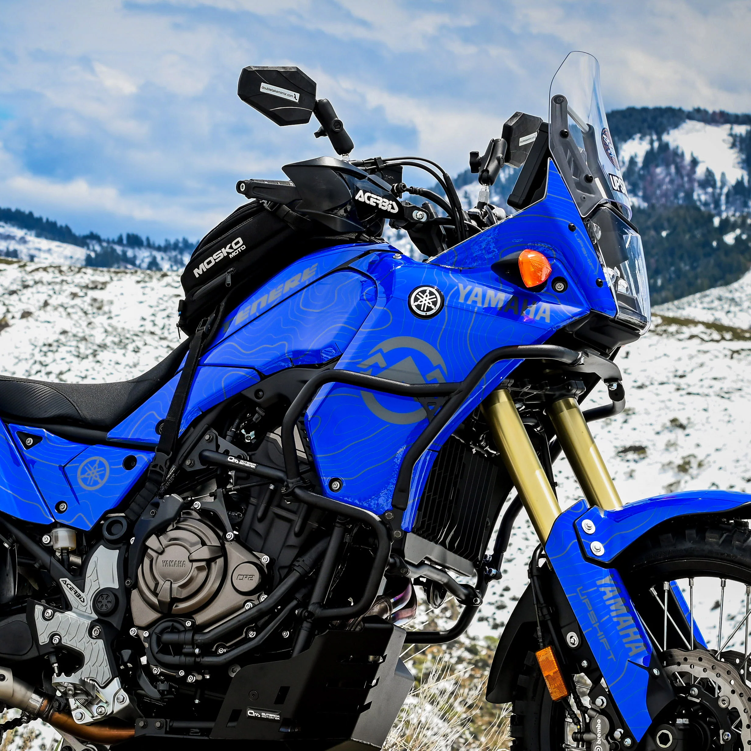 GRAPHICS KIT - 2019–2024 YAMAHA TENERE 700 - BLUE TOPO - Image 8