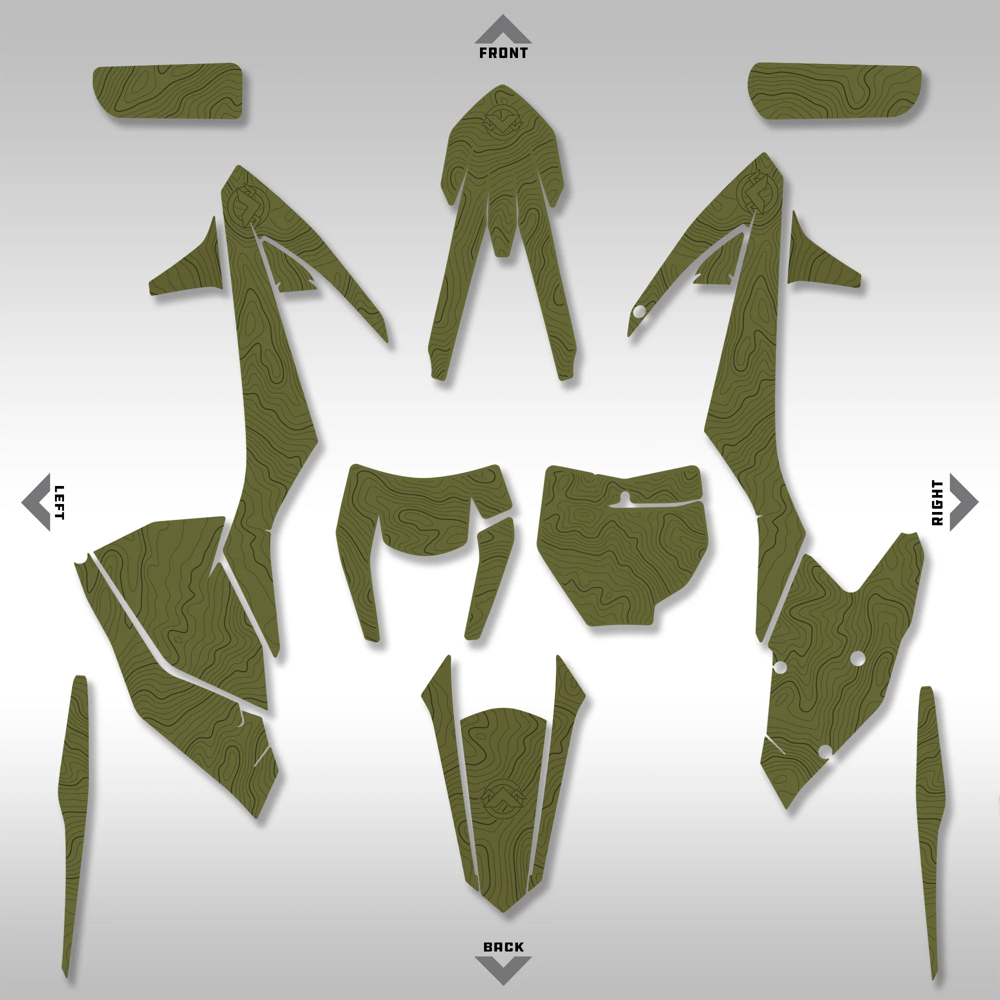 GRAPHICS KIT - 2017–2019 KTM EXC-F / XC-W - ALPINE TOPO - Image 2