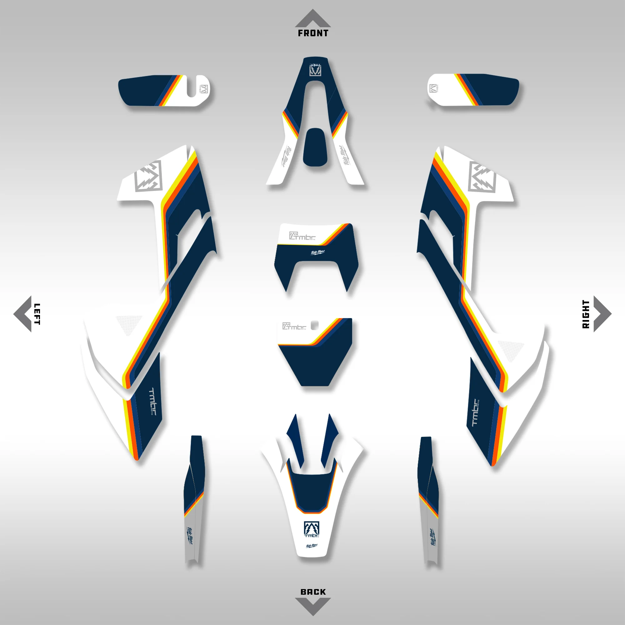 2017 - 2019 HUSQ FE, TE - RETRO - GRAPHICS KIT - Image 2