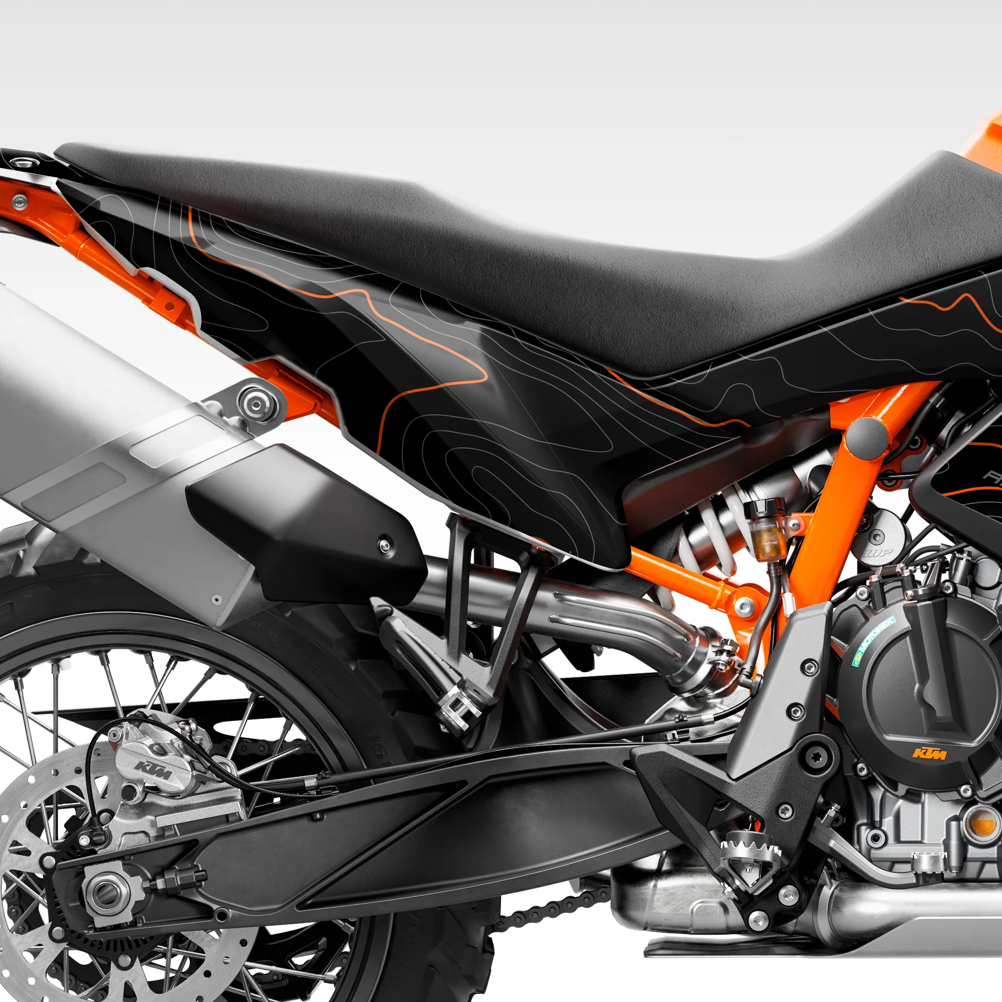 GRAPHICS KIT - 2019–2022 790 / 890 ADVENTURE - BLACK TOPO - Image 3