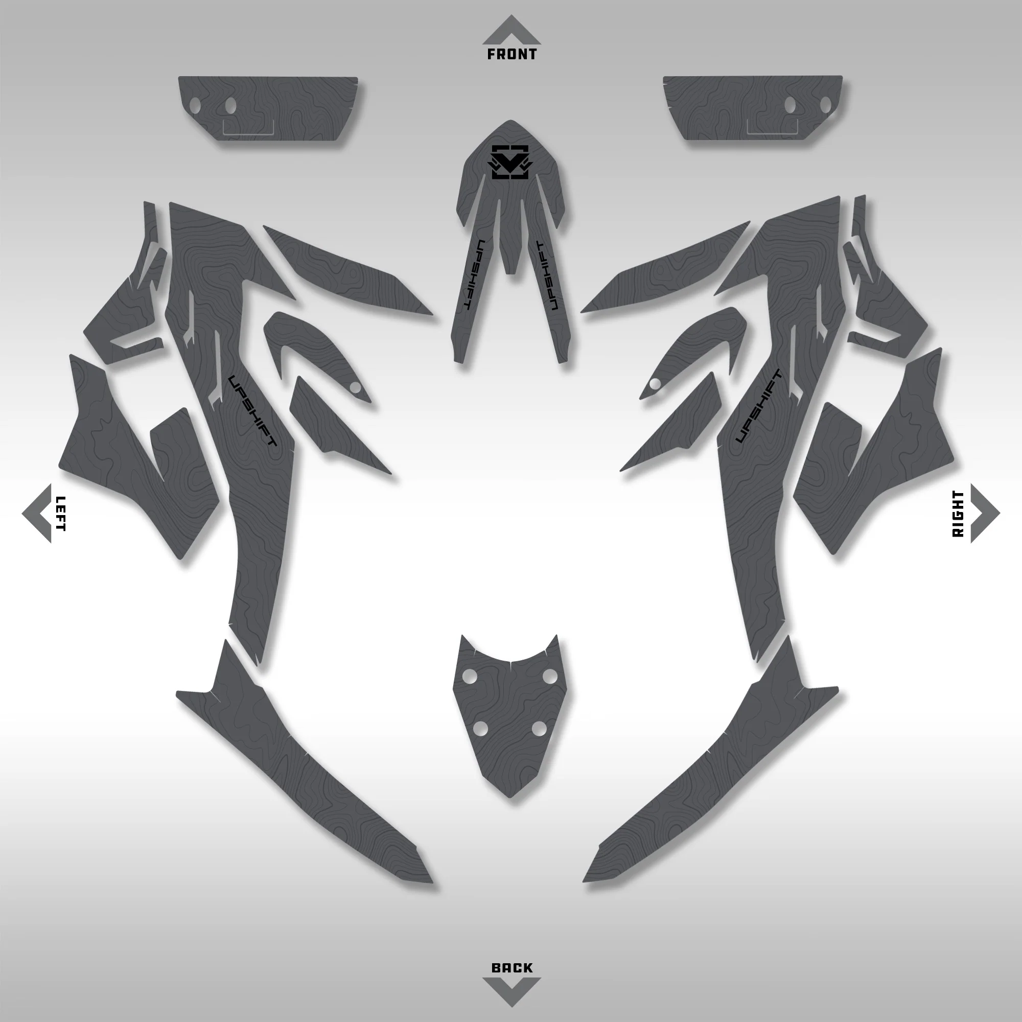2019 - 2022 790 / 890 ADVENTURE - GRAY TOPO - GRAPHICS KIT - Image 2