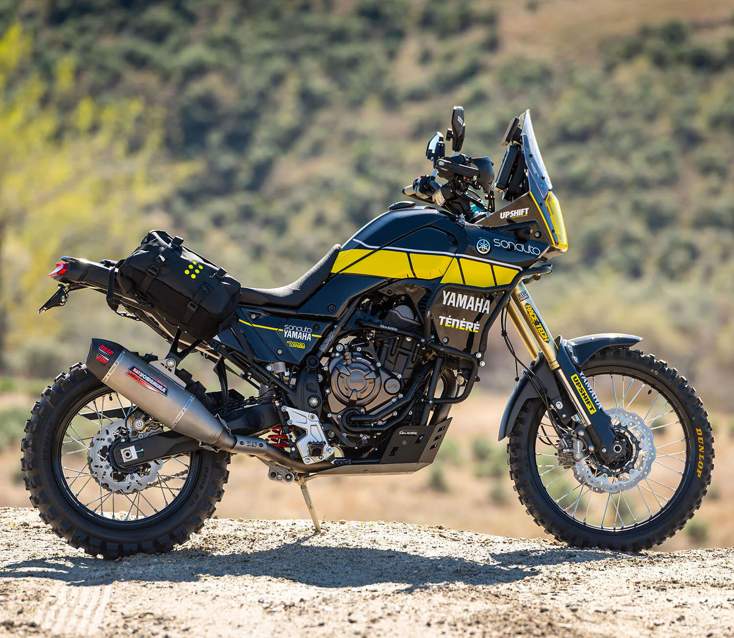 GRAPHICS KIT - 2019–2024 YAMAHA TENERE 700 - RALLY BLACK / YELLOW - Image 3