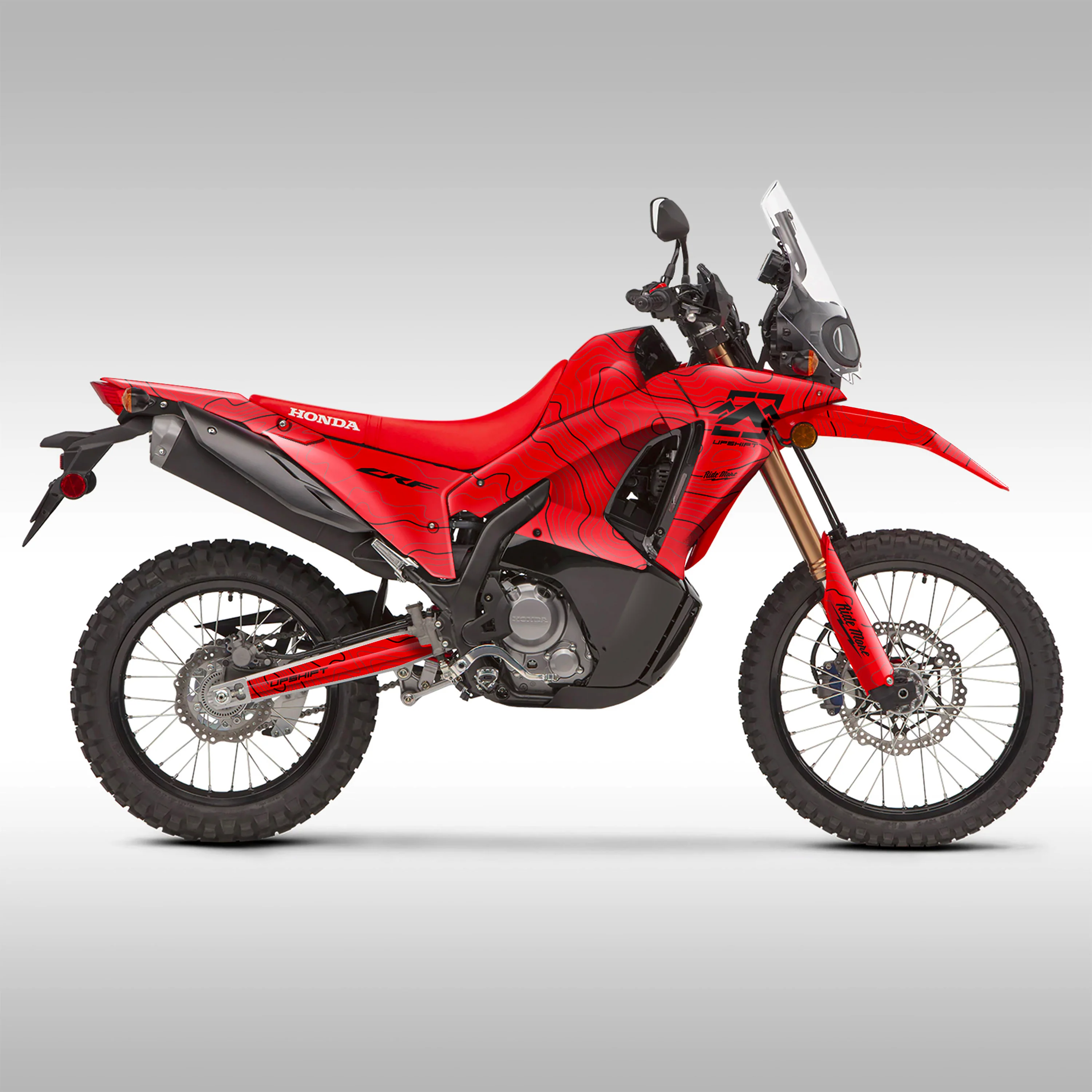 2021–2024 HONDA CRF300L RALLY - RED TOPO - GRAPHICS KIT