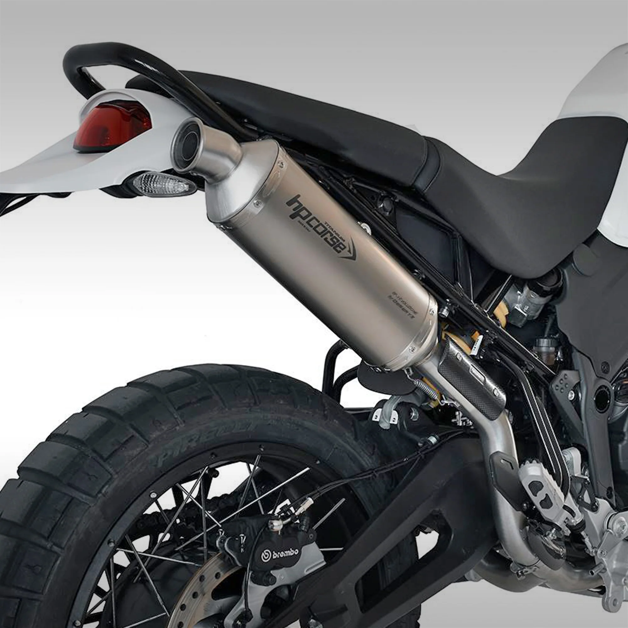 HP CORSE - HIGH MOUNT SP-1 SHORT TITANIUM SLIP-ON - DUCATI DESERTX - Image 4